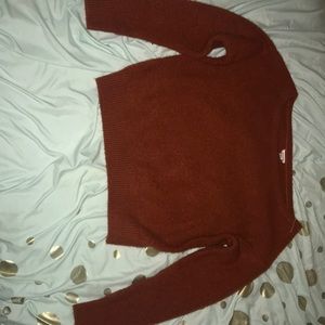 orange sweater from garage/xs